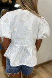 Bows at the Beach Top White