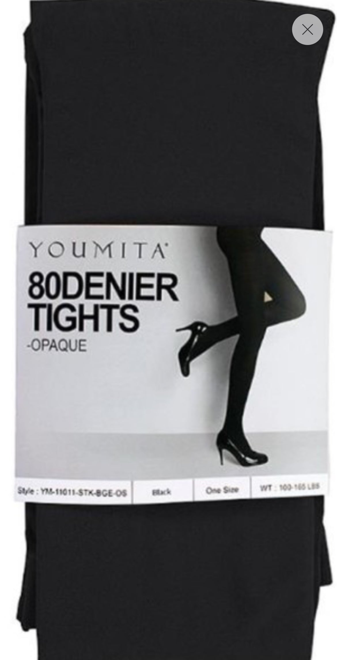 Opaque Tights Black