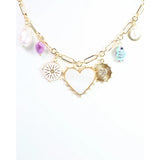 Kellan Charm Necklace Gold