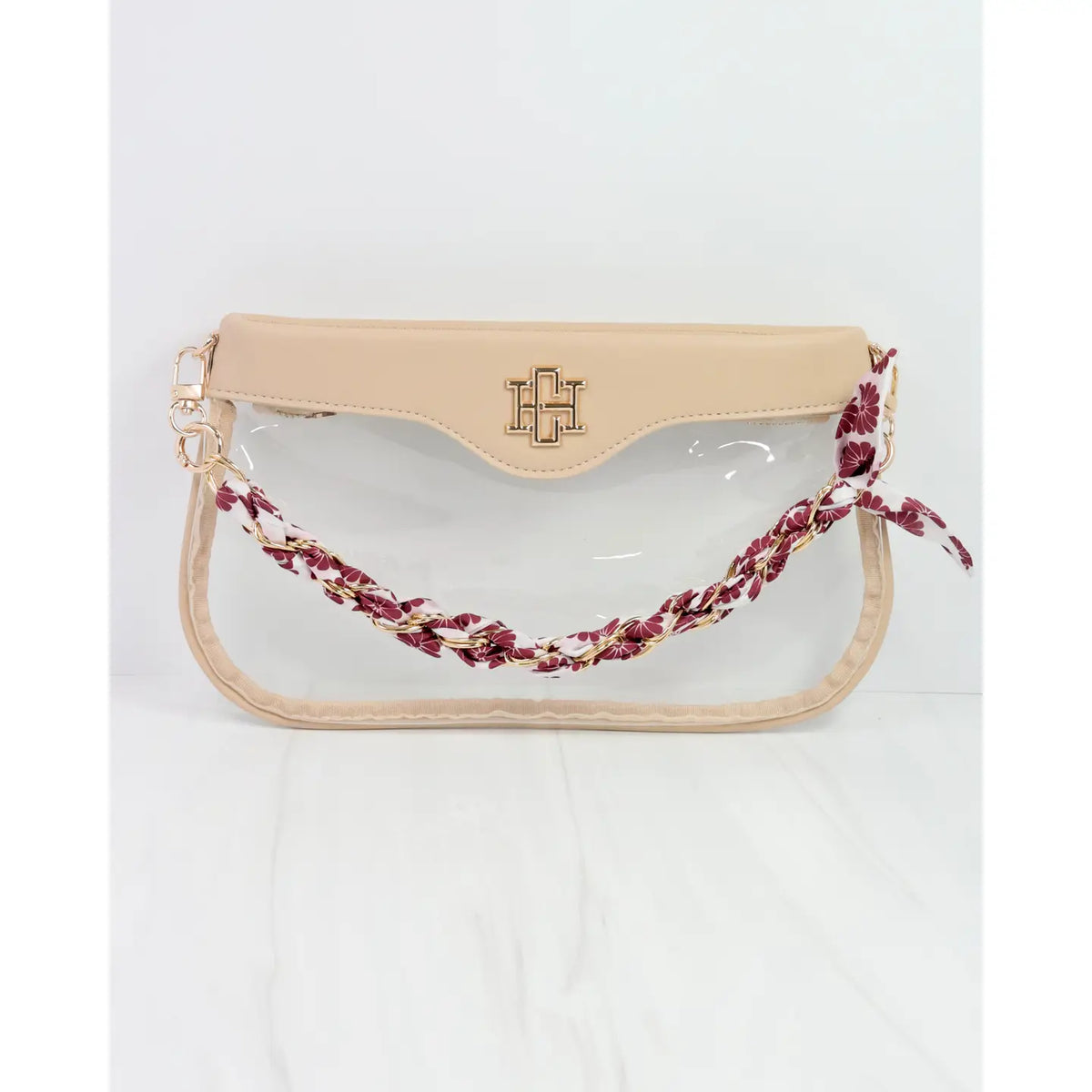 Caroline Hill Serafina Scarf Purse Chain Mrn Floral