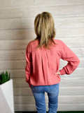 Dylan Kenzie Top w Snap Placket Crush