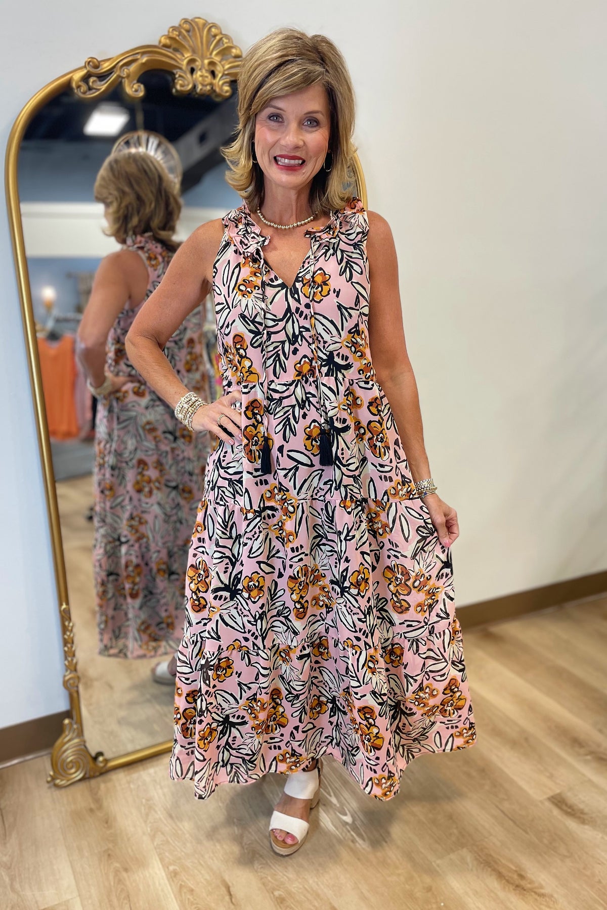 Mudpie Magnolia Dress Pink