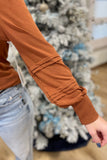 Another Love Anika Pinched Sleeve Top
