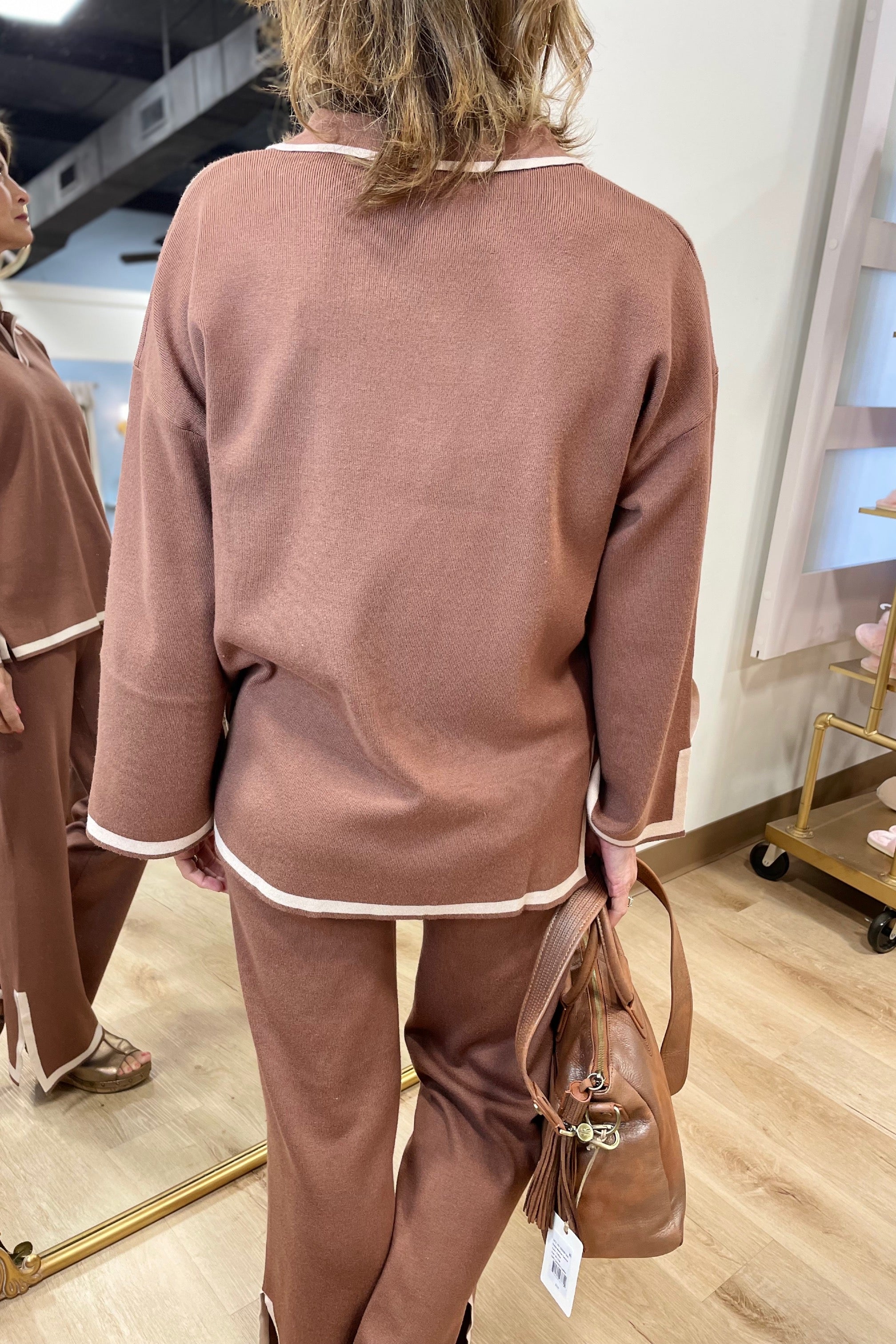 Autumn Day 2 Piece Pant Set Brick
