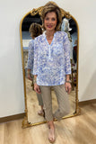 Charlie B Printed Cotton Gauze Blouse Jungle