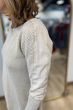 Fall Seed Stitch Pull Over Taupe