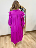 Magic in Magenta Tiered Dress