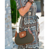 Leighton Crossbody Olive Suede
