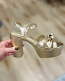 Shu Shop Esmeralda Platform Sandal Gold