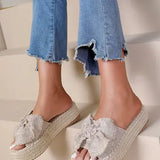 Platform Mule w Knot Khaki