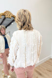 Joh Winette Lace Ruffled Jacket Cream