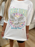 Puff Free Bird World Tour Tee White