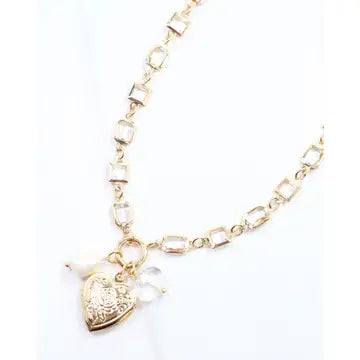 Caroline Hill Ammon Charm Necklace Gold