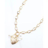 Caroline Hill Ammon Charm Necklace Gold