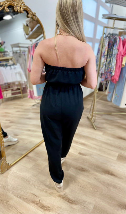 Night on the Town Jumpsuit Black
