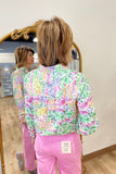 Foxcroft Olivia Floral 3/4 Sleeve Shirt