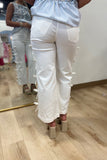 Bows Down Jeans White