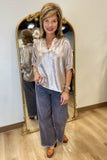 Metallic Glimpse Blouse Champagne