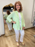 Multiples Pull On Ankle Pant White