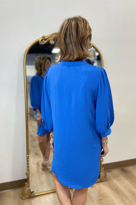 Dress It Up Shift Dress Cobalt Blue