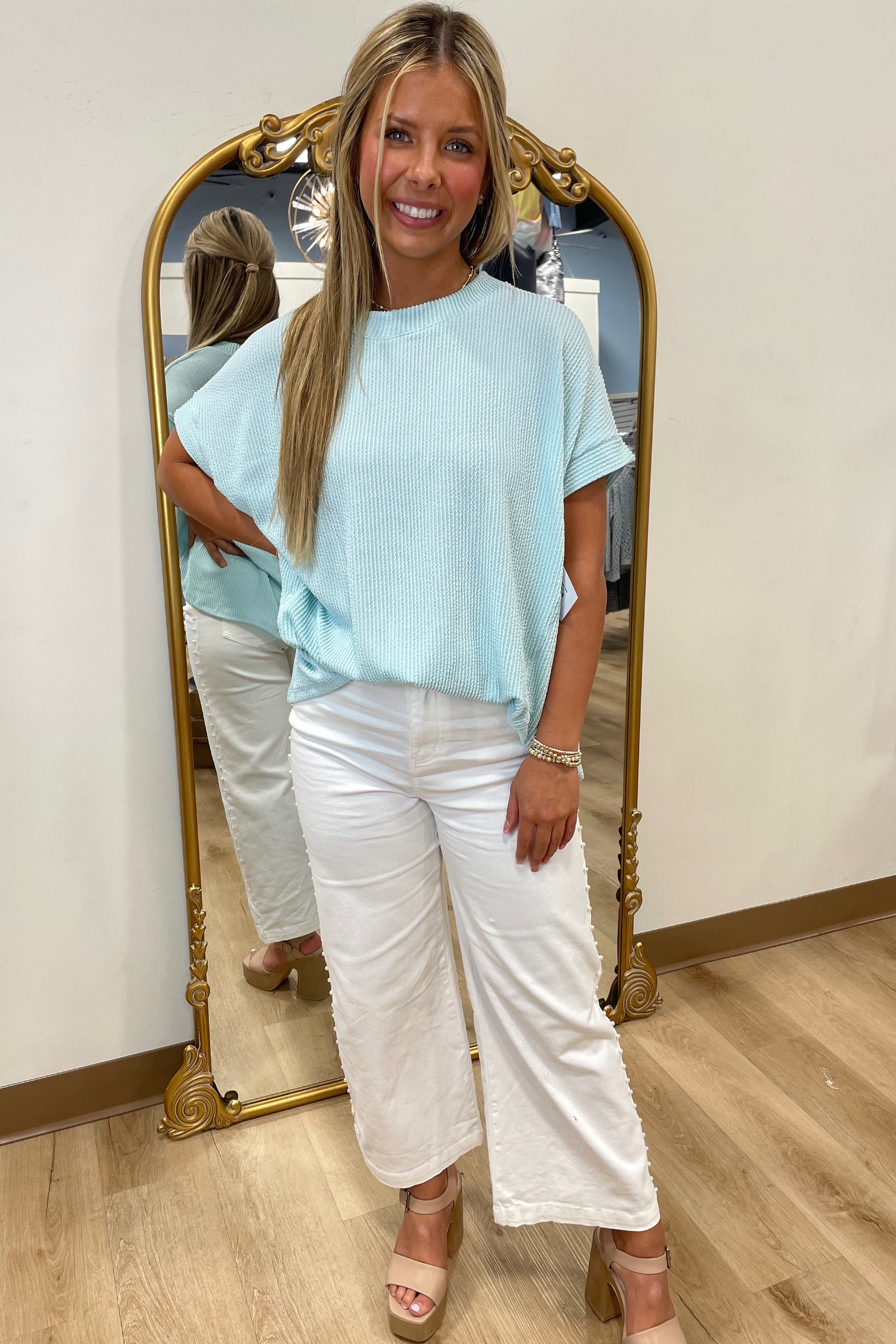 Aqua Spa Ribbed Tee