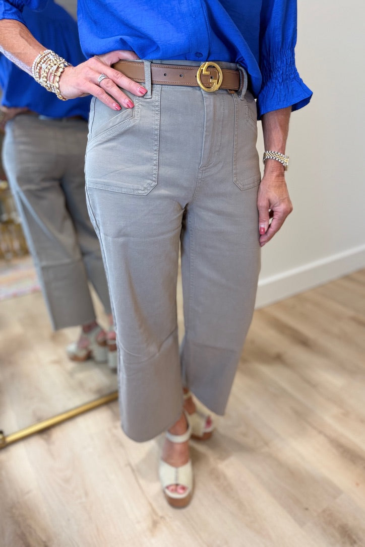 Renuar Wide Straight Leg Pant Storm