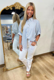Everyday Ready Striped Blouse Blue