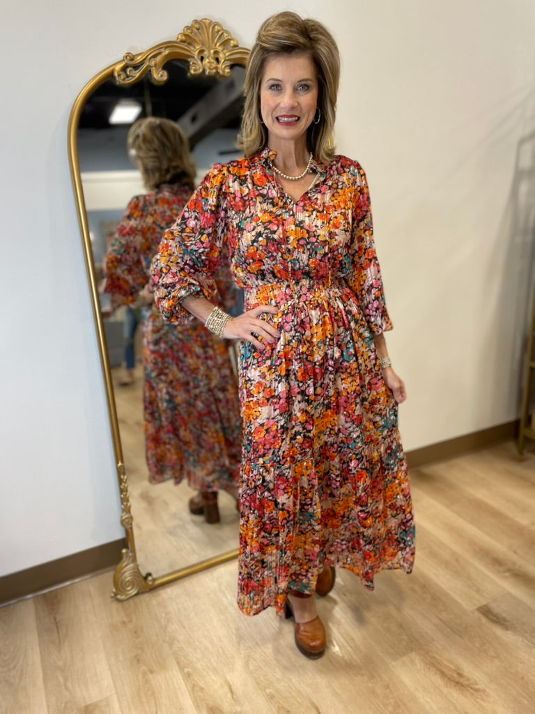 Umgee Lucky To Have You Dress Black