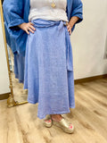 Tempo Paris Fringe Hem Skirt Denim