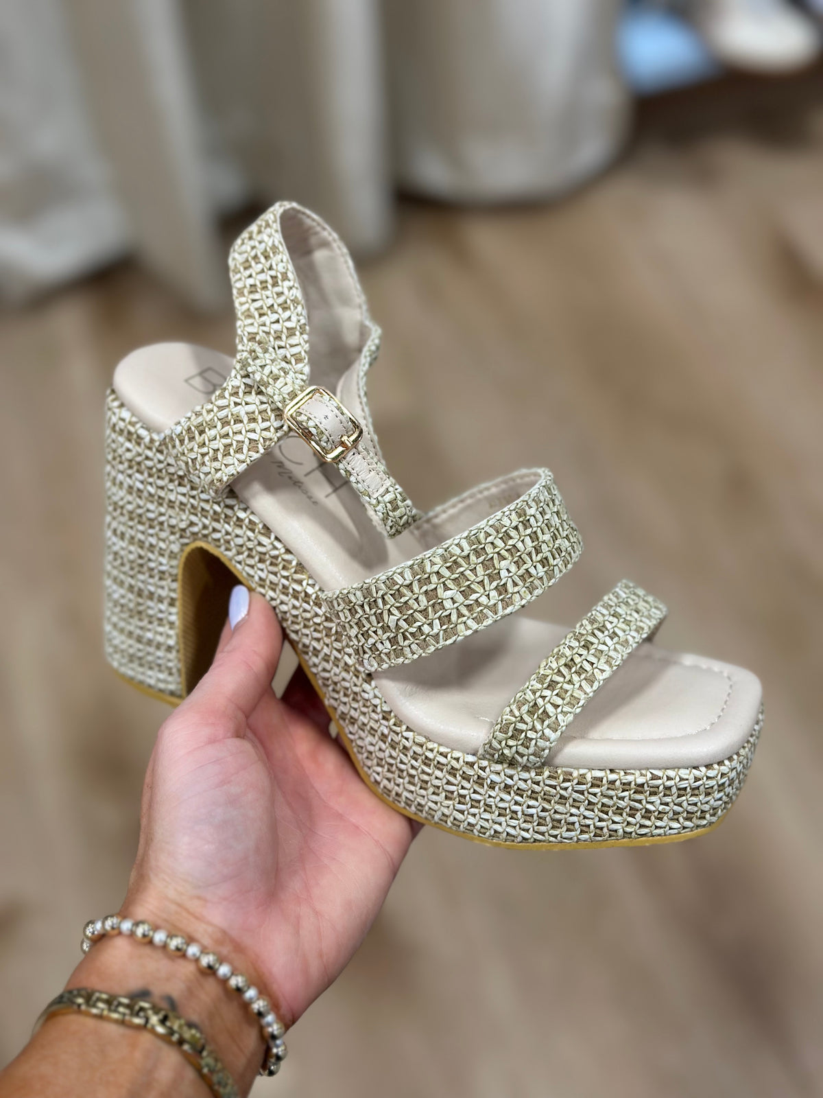 Matisse Alessia Platform Sandal Beige