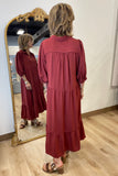 Umgee Solid Rust Dress