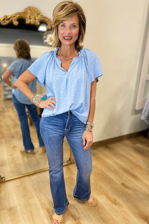 Dylan Jolie Blouse Blue