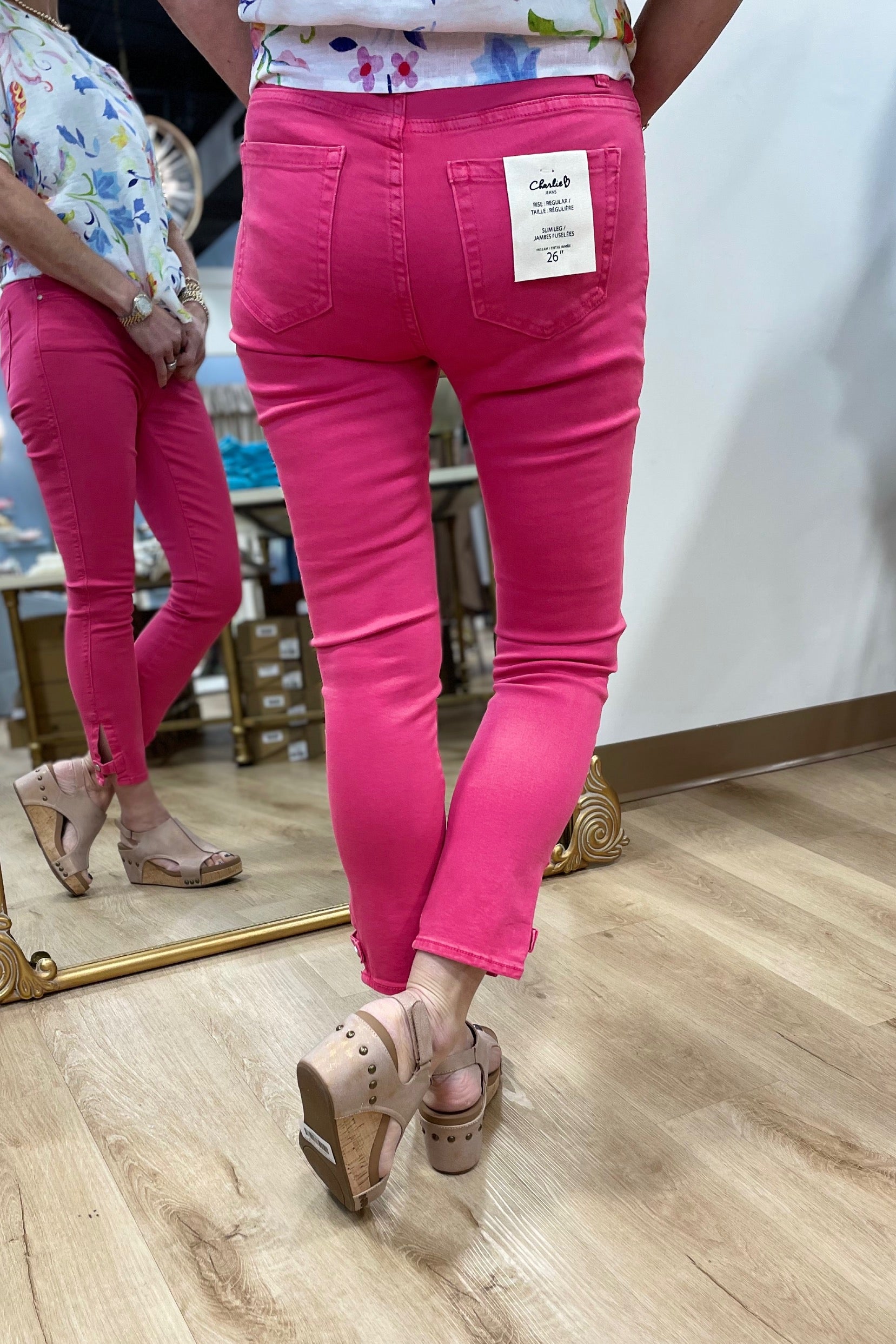 Charlie B Twill Slim Pant Paradise