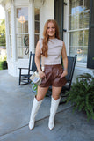 1st Down Shorts Brown