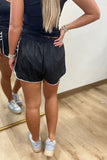 Prissy Pleated Side Short Black