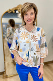 Charlie B Wide Sleeve Blouse Cactus