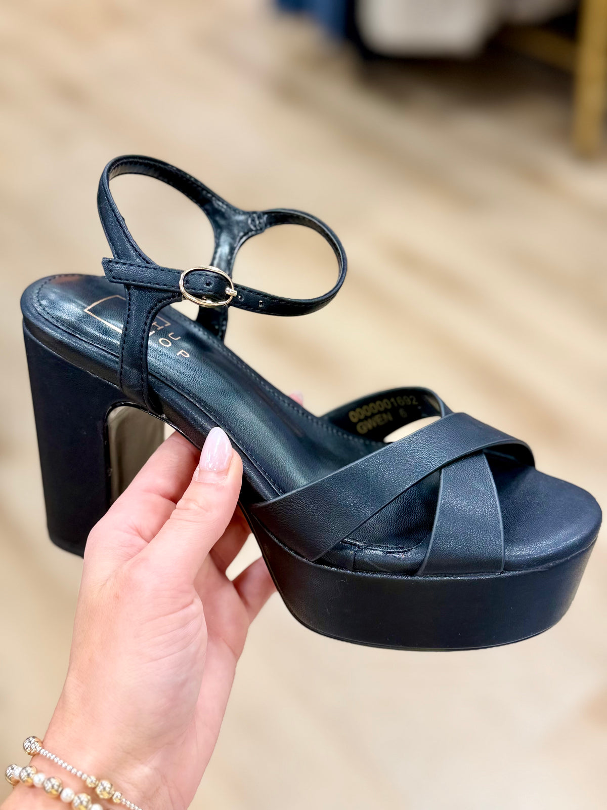 Shu Shop Gwen Platform Heel Black