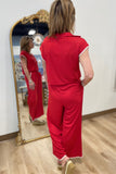 Let's Go 2 Piece Pant Set Red