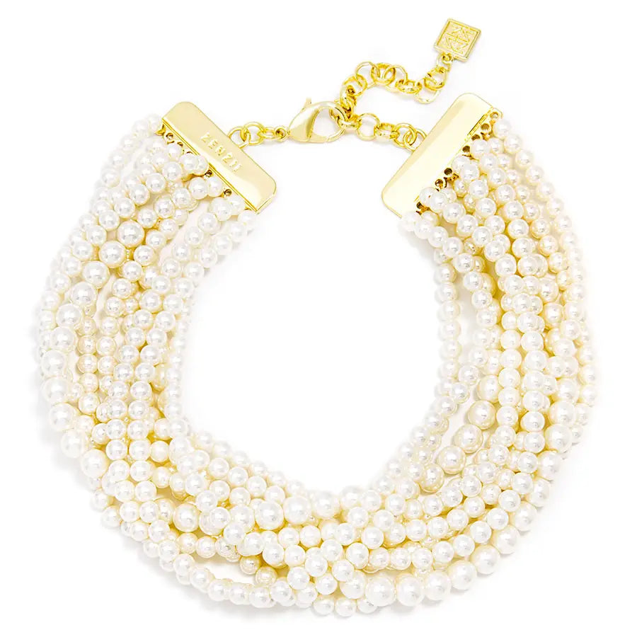 10 Strands of Pearl Necklace