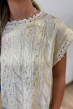 Gold Glitz Sweater Tank