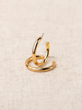 Cameron Earrings Gold Shiny