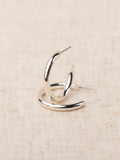 Cameron Earrings Silver Shiny