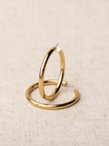 Stella Earrings Gold Shiny