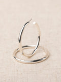 Stella Earrings Silver Shiny