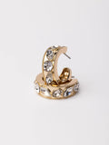 Camryn Earrings Gold Clear