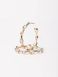 Allie Earrings Gold Clear