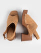 Mia Eudora Platform Sandal Tan