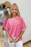 Comfort Zone Tee Raspberry