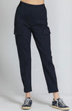 APNY Ponte Pull-On Cargo Pant Black