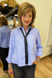 Renuar Pleat Back Shirt Bluebell